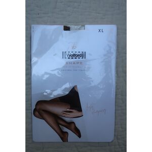 WOLFORD XL Black Sheer Control Top Tights